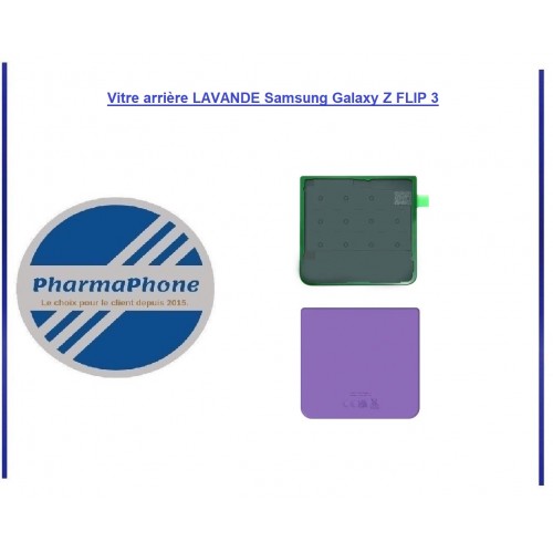 Vitre arrière LAVANDE Samsung Galaxy Z FLIP 3