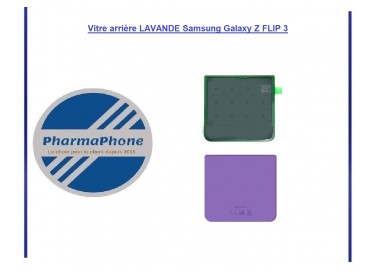 Vitre arrière LAVANDE Samsung Galaxy Z FLIP 3