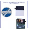 Vitre arrière Samsung Galaxy Z Flip4 5G (F721B) (Haut) Or Rose Origine  - EMPLACEMENT: Z02-R15-E24