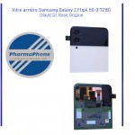 Vitre arrière Samsung Galaxy Z Flip4 5G (F721B) (Haut) Or Rose Origine  - EMPLACEMENT: Z02-R15-E24
