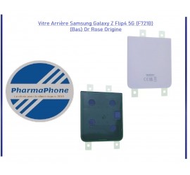 Vitre Arrière Samsung Galaxy Z Flip4 5G (F721B) (Bas) Or Rose Origine