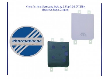 Vitre Arrière Samsung Galaxy Z Flip4 5G (F721B) (Bas) Or Rose  - EMPLACEMENT: Z02-R15-E24