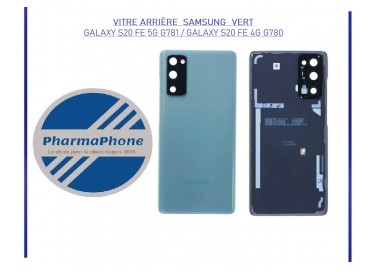 VITRE ARRIÈRE VERT  SAMSUNG GALAXY S20 FE 5G G781 / GALAXY S20 FE 4G G780