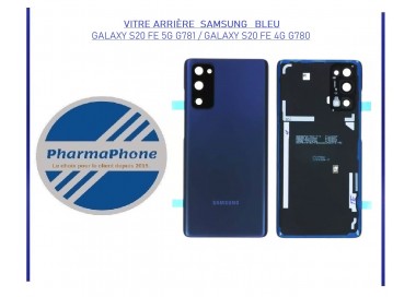 VITRE ARRIÈRE BLEU SAMSUNG GALAXY S20 FE 5G G781 / GALAXY S20 FE 4G G780