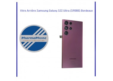 Vitre Arrière Samsung Galaxy S22 Ultra (S908B) Bordeaux