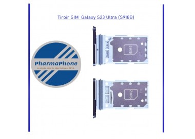 Tiroir SIM Samsung Galaxy S23 Ultra (S918B) Noir