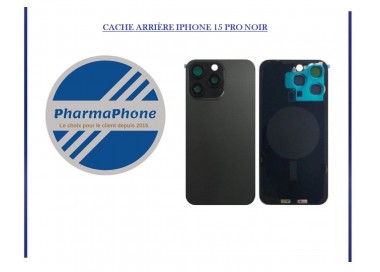 CACHE ARRIÈRE  IPHONE 15 PRO NOIR EMPLACEMENT: