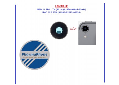 LENTILLE CAMERA  IPAD 11 PRO  1TH (2018) (A1876-A1895-A2014) / IPAD 12.9 3TH (A1980-A2013-A1934)