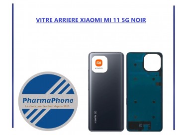 VITRE ARRIERE XIAOMI MI 11 5G NOIR - EMPLACEMENT: Z2 - R15 - E12