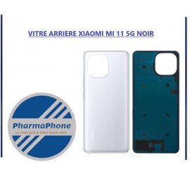 VITRE ARRIERE XIAOMI MI 11 5G NOIR - EMPLACEMENT: Z2 - R15 - E12