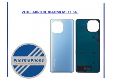 VITRE ARRIERE XIAOMI MI 11 5G BLEU- EMPLACEMENT: Z2 - R15 - E12