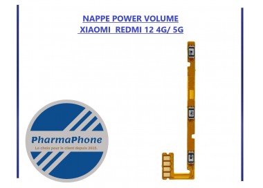 NAPPE POWER VOLUME XIAOMI  REDMI 12 4G/ 5G - EMPLACEMENT:
