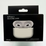 AIRPOD 3 BLANC SILICONNE PROTECTION - EMPLACEMENT:  Z02 - B10 - E05