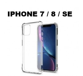 IPHONE 7/ 8/SE SILICONNE 4 COIN RENFORCE TRANSPARENT 
