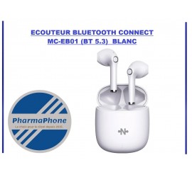 ECOUTEUR BLUETOOTH CONNECT MC-EB01 (BT 5.3)  BLANC  EMPLACEMENT: Z2 - B100 - E08