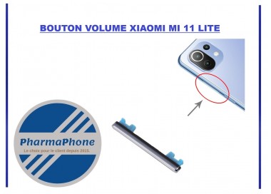 BOUTON VOLUME XIAOMI MI 11 LITE - EMPLACEMENT: Z02-R17-B13